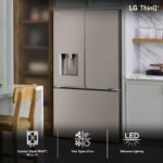 LG - Counter-Depth MAX 25.5 Cu. Ft. French Door Smart Refrigerator with Four Kinds of Ice - Stainless Steel - Image 6