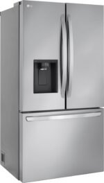 LG Counter-Depth MAX 25.5 Cu. Ft. French Door Smart Refrigerator Dual Ice Stainless Steel from Kings Outlet