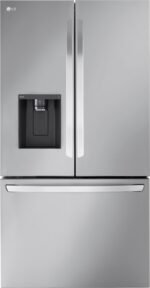 LG Counter-Depth MAX 25.5 Cu. Ft. French Door Smart Refrigerator Dual Ice Stainless Steel from Kings Outlet