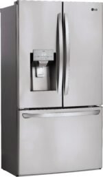 LG - 27.7 Cu. Ft. French Door Smart Refrigerator with External Ice and Water - Stainless Steel - Image 2