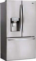 LG 27.7 Cu. Ft. French Door Smart Refrigerator External Ice Water Stainless Steel from Kings Outlet
