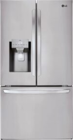 LG 27.7 Cu. Ft. French Door Smart Refrigerator External Ice Water Stainless Steel from Kings Outlet