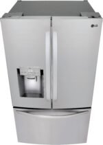 LG - 27.7 Cu. Ft. French Door Smart Refrigerator with External Ice and Water - Stainless Steel - Image 7