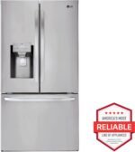 LG 27.7 Cu. Ft. French Door Smart Refrigerator External Ice Water Stainless Steel from Kings Outlet
