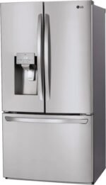 LG 27.7 Cu. Ft. French Door Smart Refrigerator External Ice Water Stainless Steel from Kings Outlet