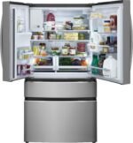 Frigidaire - Gallery 21.5 Cu. Ft. 4-Door French Door Counter-Depth Refrigerator - Smudge Proof Stainless Steel - Image 2