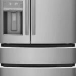 Frigidaire - Gallery 21.5 Cu. Ft. 4-Door French Door Counter-Depth Refrigerator - Smudge Proof Stainless Steel