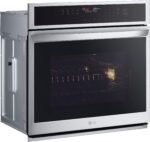 LG - 30" Smart Built-In Single Electric Convection Wall Oven with Air Fry - Stainless Steel - Image 2