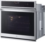 LG - 30" Smart Built-In Single Electric Convection Wall Oven with Air Fry - Stainless Steel - Image 4