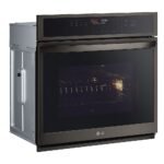 LG - 30" Smart Built-In Single Electric Convection Wall Oven with Air Fry - Black Stainless Steel - Image 2