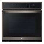 LG - 30" Smart Built-In Single Electric Convection Wall Oven with Air Fry - Black Stainless Steel - Image 4