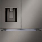 LG - Counter-Depth MAX 25.5 Cu. Ft. French Door Smart Refrigerator with Four Kinds of Ice - Black Stainless Steel