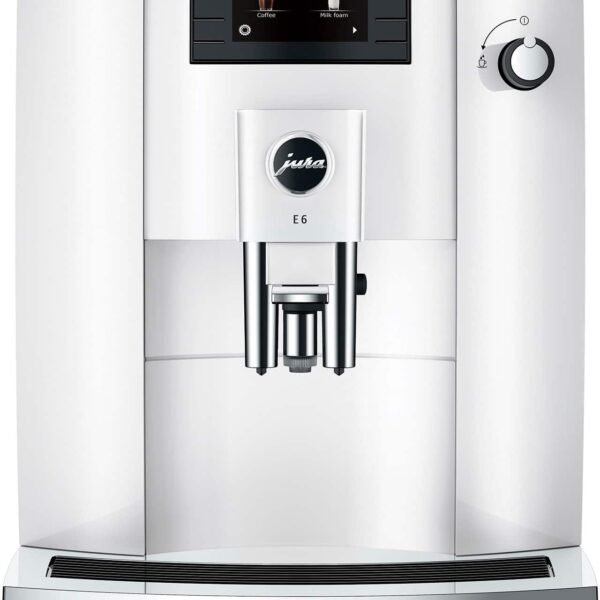 JURA E6 Espresso Machine Easy Cappuccino Function Piano White from Kings Outlet