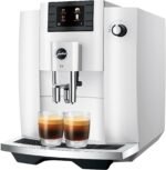 JURA - E6 Espresso Machine with Easy Cappuccino Function - Piano White - Image 3