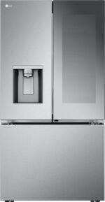 LG - Standard-Depth MAX 30.7 Cu. Ft. French Door-in-Door Smart Refrigerator with Craft Ice - Stainless Steel