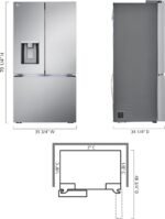 LG - Standard-Depth MAX 30.7 Cu. Ft. French Door Smart Refrigerator with Tall Ice and Water Dispenser - Stainless Steel - Image 3
