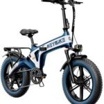 Heybike - Tyson Foldable E-bike w/ 55mi Max Operating Range & 28 mph Max Speed- UL Certified - Blue