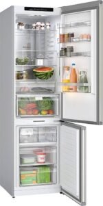 Bosch - 800 Series 12.8 Cu. Ft Bottom-Freezer Counter-Depth Smart Refrigerator with Internal Ice and Water Dispenser - Stainless Steel - Image 3