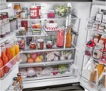 LG Counter-Depth MAX 25.5 Cu. Ft. French Door-in-Door Smart Refrigerator Mirror InstaView Black Stainless from Kings Outlet