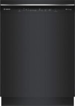 Bosch - 300 Series 24" Front Control Smart Built-In Stainless Steel Tub Dishwasher with 3rd Rack, 46dBA - Black