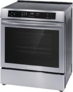 Frigidaire - 5.3 Cu. Ft. Front Control Electric Induction Range with Convection Bake - Stainless Steel - Image 2