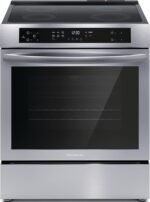 Frigidaire - 5.3 Cu. Ft. Front Control Electric Induction Range with Convection Bake - Stainless Steel