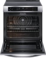 Frigidaire - 5.3 Cu. Ft. Front Control Electric Induction Range with Convection Bake - Stainless Steel - Image 4