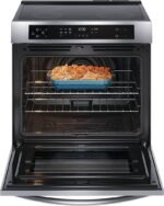 Frigidaire - 5.3 Cu. Ft. Front Control Electric Induction Range with Convection Bake - Stainless Steel - Image 5