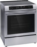 Frigidaire - 5.3 Cu. Ft. Front Control Electric Induction Range with Convection Bake - Stainless Steel - Image 3