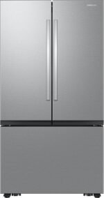 Samsung - 32 cu. ft. 3-Door French Door Smart Refrigerator with Dual Auto Ice Maker - Stainless Steel