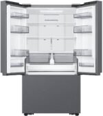Samsung - 27 cu. ft. 3-Door French Door Counter Depth Smart Refrigerator with Dual Auto Ice Maker - Stainless Steel - Image 7