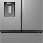 Samsung - 31 cu. ft. 3-Door French Door Smart Refrigerator with Four Types of Ice - Stainless Steel