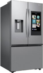 Samsung - 30 cu. ft. 3-Door French Door Smart Refrigerator with Family Hub - Stainless Steel - Image 5
