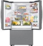 Samsung - 30 cu. ft. 3-Door French Door Smart Refrigerator with Family Hub - Stainless Steel - Image 7