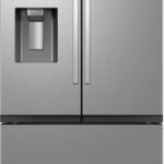 Samsung - 26 cu. ft. French Door Counter Depth Smart Refrigerator with Four Types of Ice - Stainless Steel
