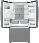Samsung - 26 cu. ft. French Door Counter Depth Smart Refrigerator with Four Types of Ice - Stainless Steel - Image 7