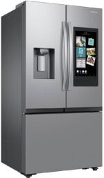 Samsung 25 cu. ft. 3-Door French Door Counter Depth Smart Refrigerator Family Hub Stainless from Kings Outlet