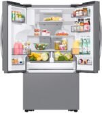 Samsung 25 cu. ft. 3-Door French Door Counter Depth Smart Refrigerator Family Hub Stainless from Kings Outlet