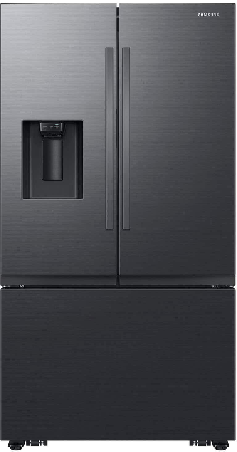 Kings Outlet Samsung 31 cu. ft. 3-Door French Door Smart Refrigerator Four Types of Ice Fingerprint Samsung 31 cu. ft. 3-Door French Door Smart Refrigerator Four Types of Ice Fingerprint from Kings Outlet