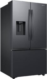 Samsung 31 cu. ft. 3-Door French Door Smart Refrigerator Four Types of Ice Fingerprint from Kings Outlet