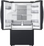 Samsung 31 cu. ft. 3-Door French Door Smart Refrigerator Four Types of Ice Fingerprint from Kings Outlet