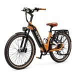 Heybike - Cityrun Ebike w/ 55mi Max Operating Range & 25 mph Max Speed - Orange