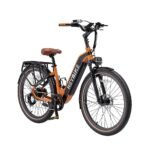 Heybike - Cityrun Ebike w/ 55mi Max Operating Range & 25 mph Max Speed - Orange - Image 3