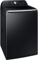 Samsung - 4.7 Cu. Ft. High-Efficiency Smart Top Load Washer with Active WaterJet - Black - Image 2