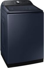 Samsung - 5.4 Cu. Ft. High-Efficiency Smart Top Load Washer with Pet Care Solution - Brushed Navy - Image 3