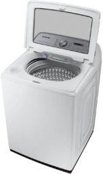 Samsung - 5.4 Cu. Ft. High-Efficiency Smart Top Load Washer with ActiveWave Agitator - White - Image 3