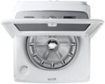 Samsung - 5.4 Cu. Ft. High-Efficiency Smart Top Load Washer with ActiveWave Agitator - White - Image 6
