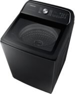 Samsung - 5.4 Cu. Ft. High-Efficiency Smart Top Load Washer with ActiveWave Agitator - Brushed Black - Image 5