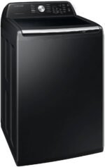 Samsung 4.6 Cu. Ft. High-Efficiency Smart Top Load Washer ActiveWave Agitator Black from Kings Outlet