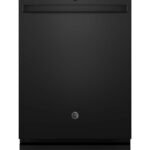 GE - 24" Top Control Built-In Stainless Steel Tub Dishwasher with 3rd Rack, Sanitze Cycle and 45 dBA - Black